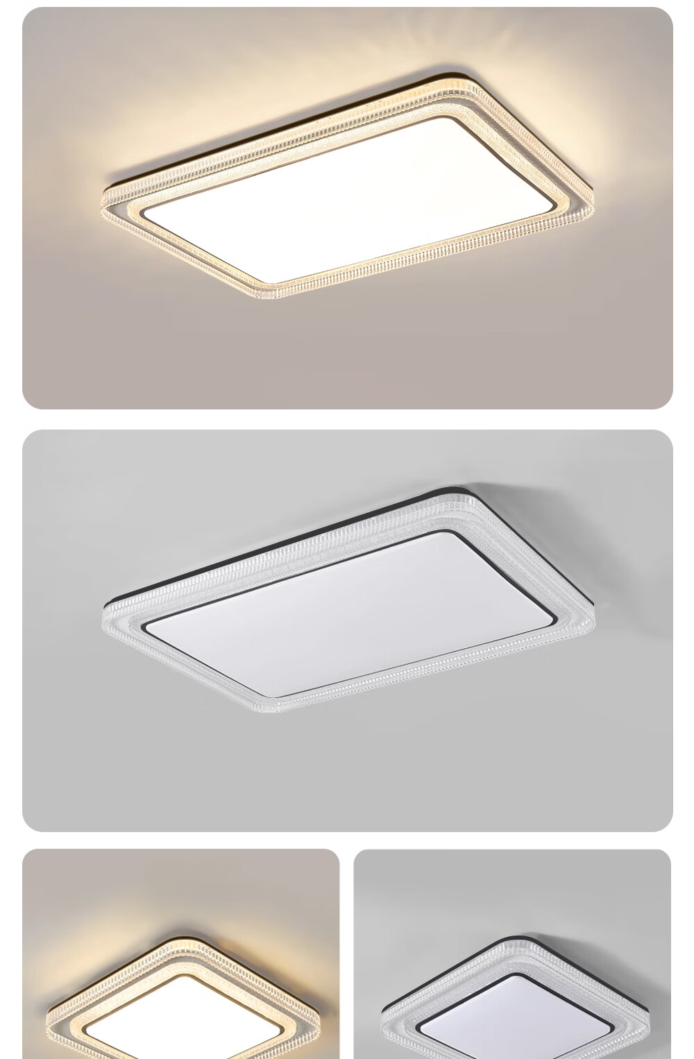 Kuka LED Ceiling Light Italian Style Eye Protection LED Source Living Room Bedroom Lighting 40cm Round [Installation Included] 17