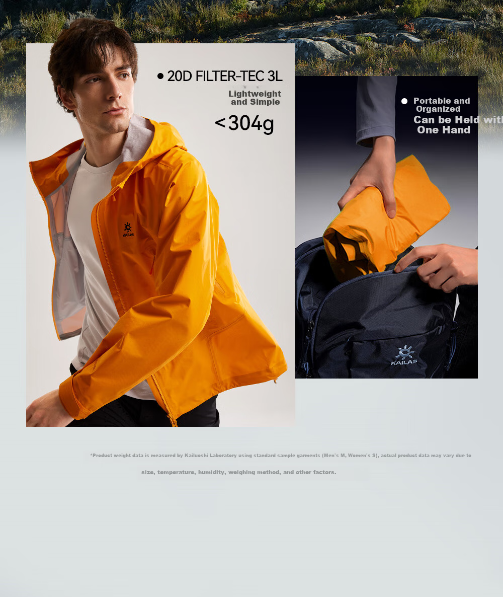 KAILAS Boge Da LT Hard Shell Jacket for Men And Women, 3L Waterproof Windproof Outdoor Hiking Mountaineering Coat 8