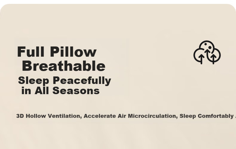 Beitaisi Children's Pillow, All-Season Use, Full Pillow, Breathable, Height Adjustable, Baby Pillow for 0-4 Years Old, Newborn Neck Support Pillow 8
