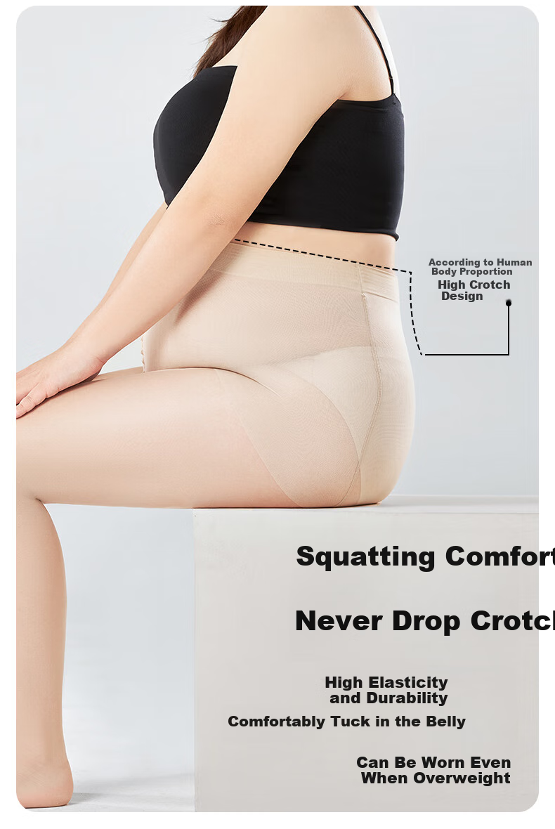 BONAS 26 New Style Stockings for Women, Plus Size Double Padded Ultra-Thin Pantyhose, Skin Color, Plus Size, Leggings, Bare Leg Effect 9