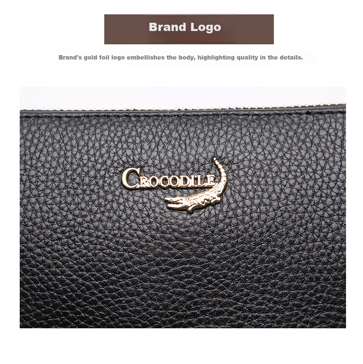 CROCODILE Goddess Festival Top-Grain Leather Casual Underarm Bag, Simple Versatile Shoulder Crossbody Women's Handbag Gift XT363 7