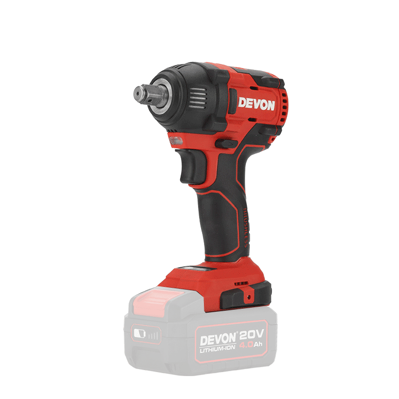 Devon 20V Brushless Electric Impact Wrench 5733 Bare Tool, 350 N·m High Torque, for Auto Repair And Frame Work Disassembly