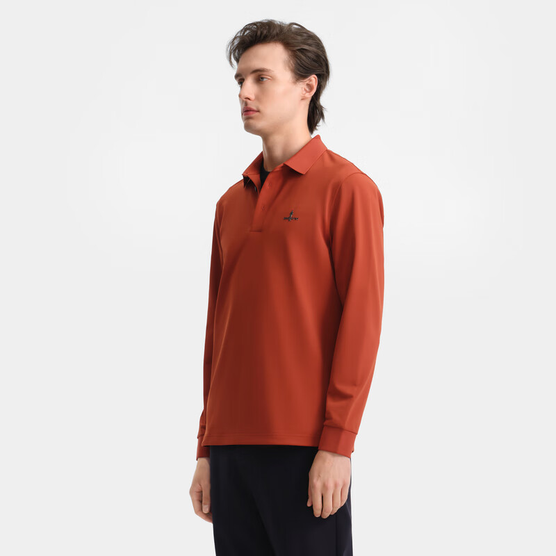 Biyinlefen [Dry Touch Pique] 2025 Autumn New Men's Skin-friendly Stretch Soft Textured Collar Long Sleeve Polo Shirt
