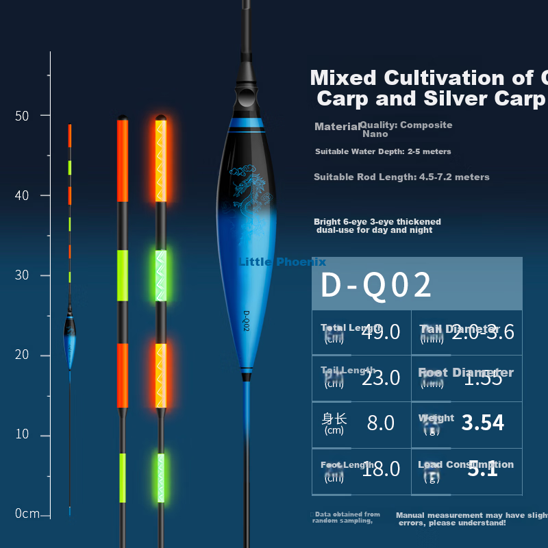 Xiaofengxian Luminous Float D-Q, Carp And Bighead Carp Float, Large Fish Float, Electronic Float, Eye-Catching Long-Distance Casting, Highly Sensitive Buoy, Day And Night Dual-Use 4