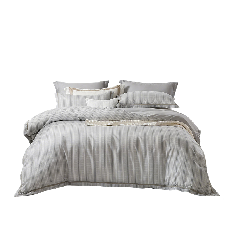 FUANNA Four-Piece Set 100% Pure Cotton Brushed Bedding Set Cotton Bed Sheet Duvet Cover Single Double Dormitory 1.5m Bed 203x229cm