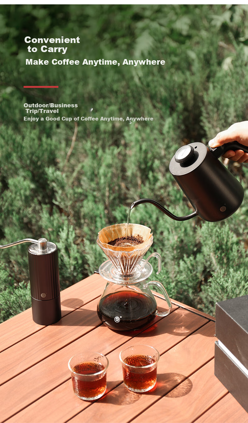 Hero Professional Pour-Over Coffee Set with Grinder, Coffee Cup, Hand-Ground Coffee, 8-Piece Set, Pour-Over Gift Box Present 5