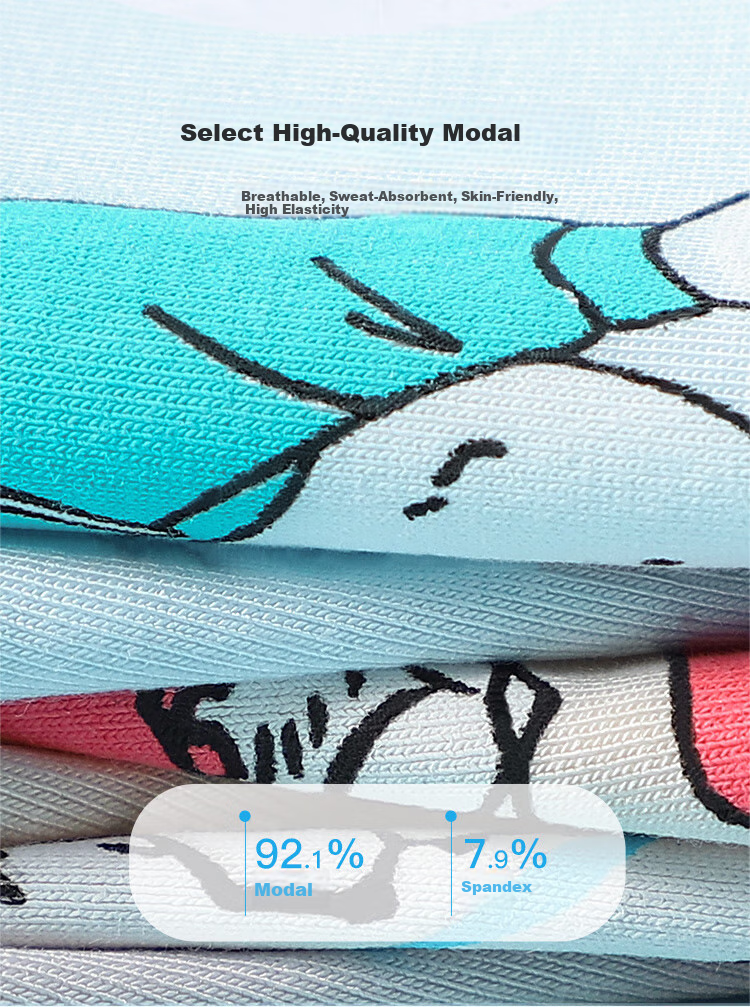 LangSha Children's Underwear, Boys' Modal Boxer Briefs, Antibacterial Class A Comfortable Breathable Youth Shorts, 4 Pairs, Size 110 5