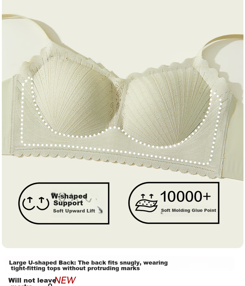 GUJIN Women's Bra for Small Breasts, Push-Up, Lift, Anti-Sagging, Side Support, Wireless, Adjustable, Lightweight, Breathable Brassiere 8