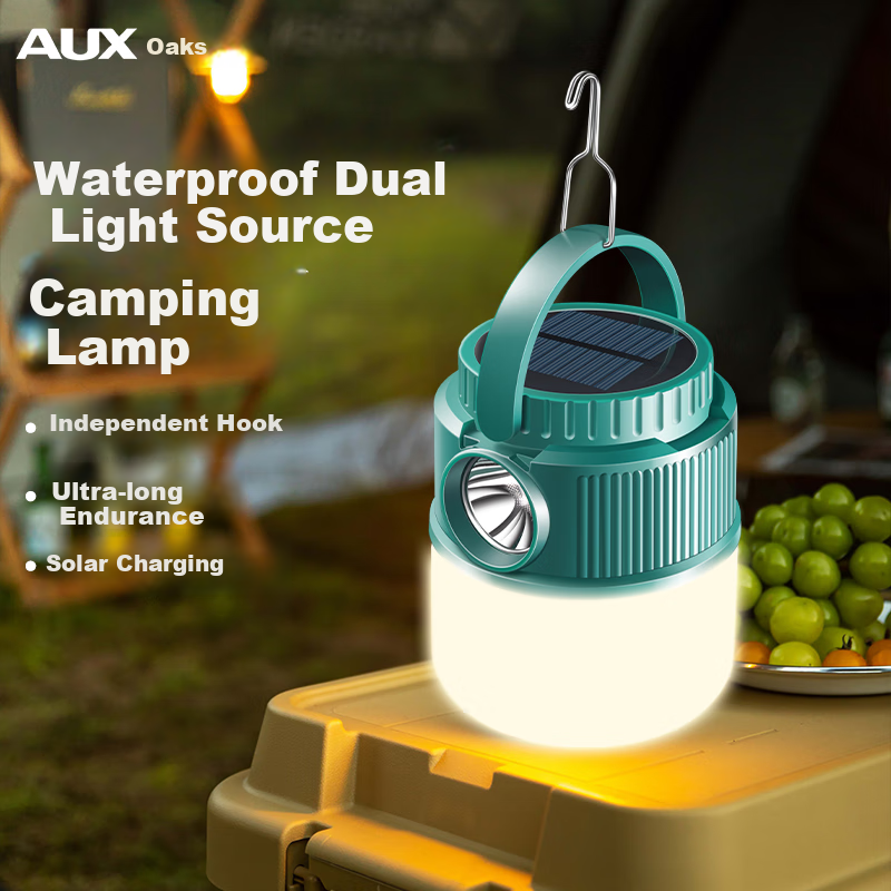 Aokesi Solar Camping Light, Long-Lasting Outdoor Rechargeable Illumination for Tents, Ambient Light for Night Markets And Stalls