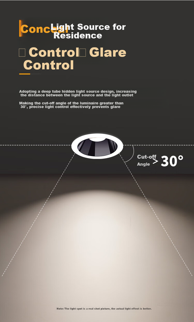 NVC LED Downlight, Recessed Ceiling Light for Living Room, Bedroom, Hallway, 7W White Warm White Full Spectrum Eye-Friendly [Xinyue] 5