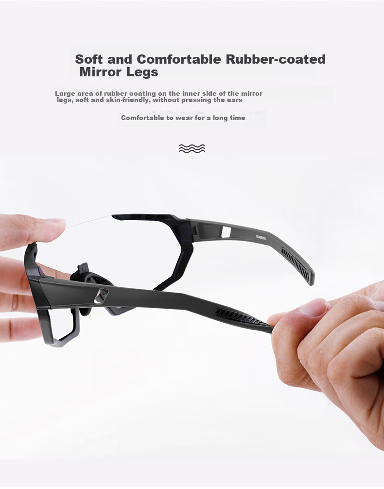 GUB 7000 Cycling Glasses, Photochromic Day And Night Use, for Men And Women, Outdoor Sports Protective Eyewear, Road Bike, Myopia, Windproof And Sand-Proof 8