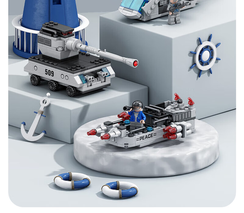 Beimuxing Building Blocks, Children's Toy Aircraft Carrier Model, 3D Assembly Toy for Boys, Birthday Gift for Ages 8-12 9