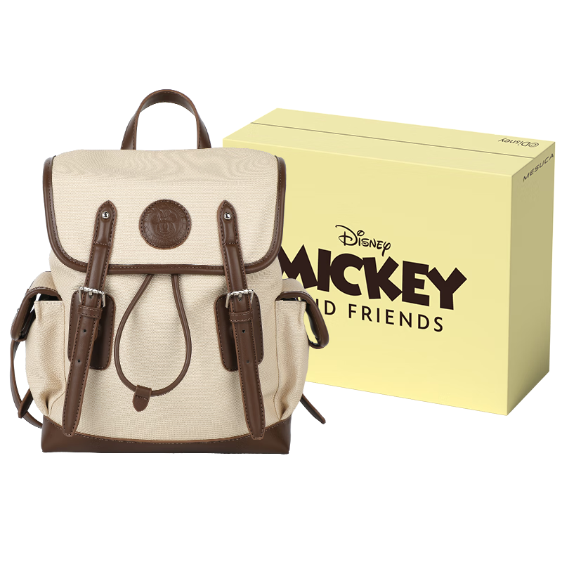 Disney Handbag, Women's Backpack, Minnie Retro Shoulder Bag, Girls' Backpack Gift Box Set