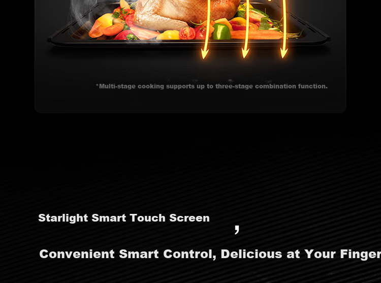 Mijia Xiaomi Smart Multi-Function Steaming, Baking, Frying And Stewing Machine 28L, Variable Frequency Microwave Oven Air Fryer Steamer Oven, Ceramic Inner Pot, Steam Exhaust Outside, First-Class Energy Efficiency P1 19