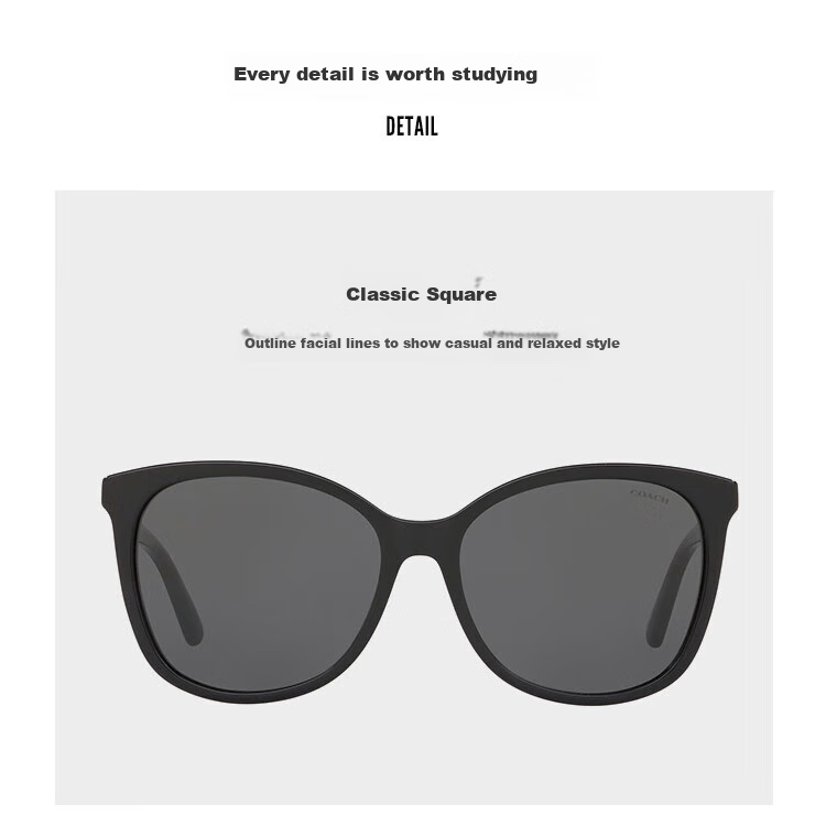 COACH Sunglasses, Modern Trendy Square Full-Frame, 0HC8271U 4