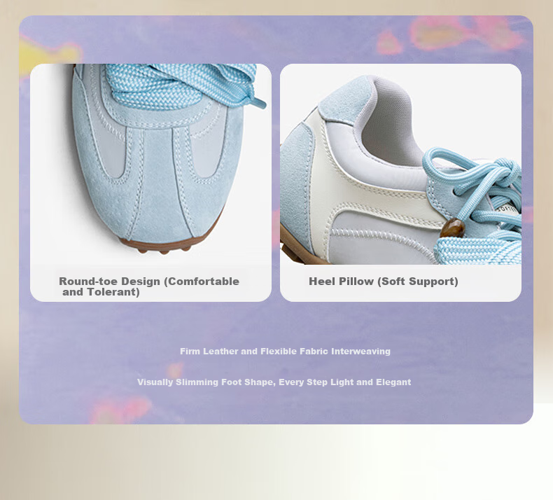 BASTO [Mint Gummy] Versatile Red Dexun Shoes for Women, Sports Casual Sneakers, Suitable for 26 Mall Stores 6