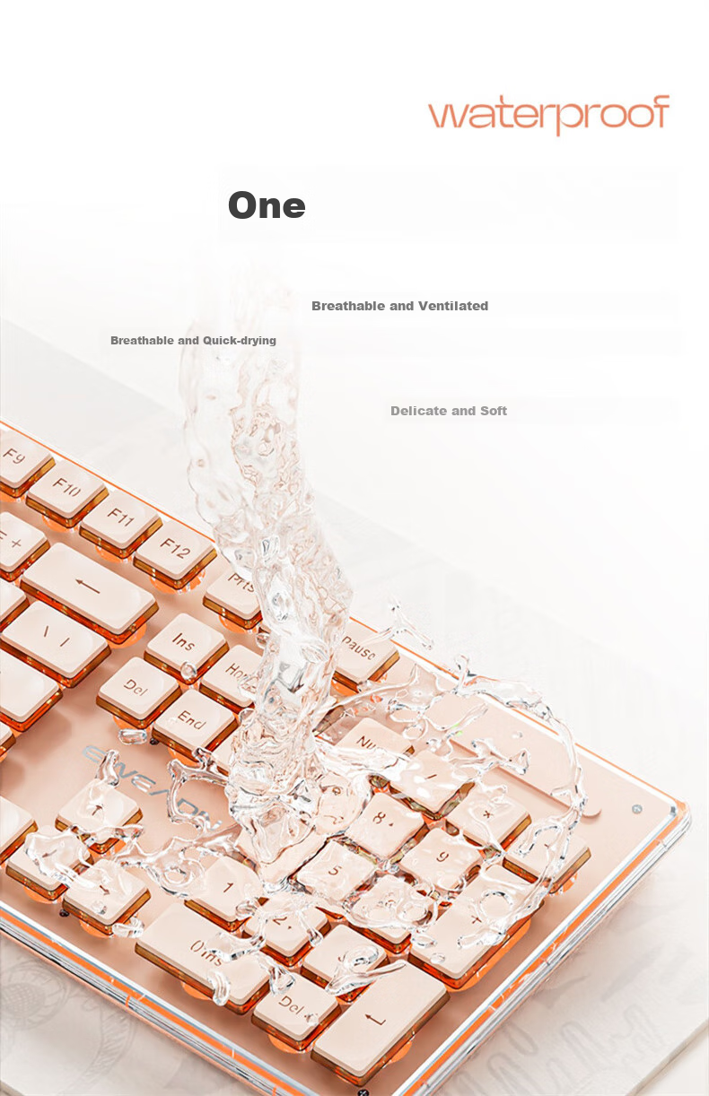 EWEADN V3104 Wireless Keyboard And Mouse Set, Bluetooth Dual-Mode Silent Mechanical Feel High Aesthetic Value Slim Office Membrane Keyboard for Computer Laptop IPad Universal, Milk White Color 14