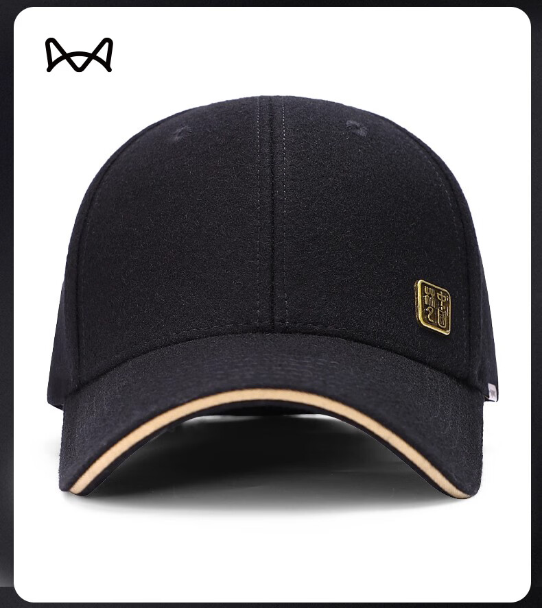 Miiow Men's Wool Warm Autumn Spring Baseball Cap Gray 15