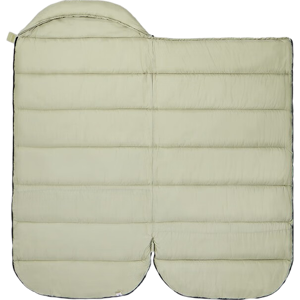 CAMEL Happy Sleeping Bag Extra Wide and Thick Cold-Resistant Warm Autumn Winter Outdoor Camping Overnight Office Nap Blanket 8636A