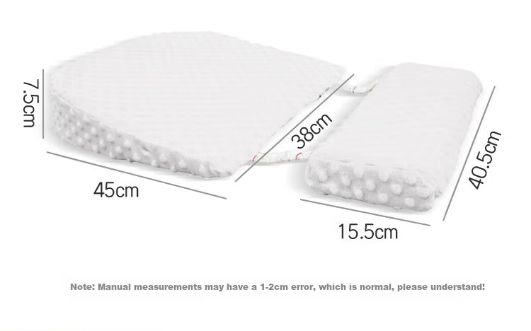 Aibaoshi Baby Inclined Pillow, Infant Anti-Reflux Aid, 0-6 Months Newborn Incline Pad Bear S707 18