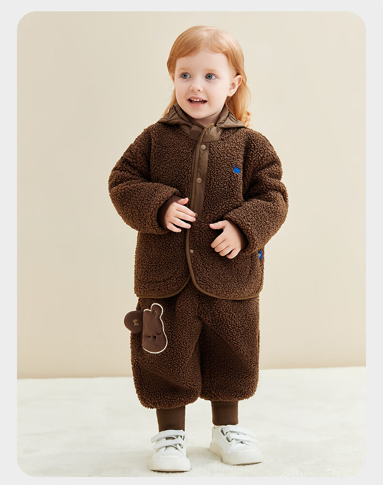Babycare Children's Autumn Winter Thickened Jacket Girls Boys Casual Warm Baby Coat Cloud Gray 110 19