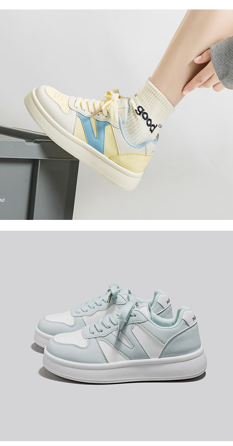 Global Nai Fufu Popular Dopamine Shoes Women 2025 Spring Autumn New White Casual High-Value Sneakers Women 6
