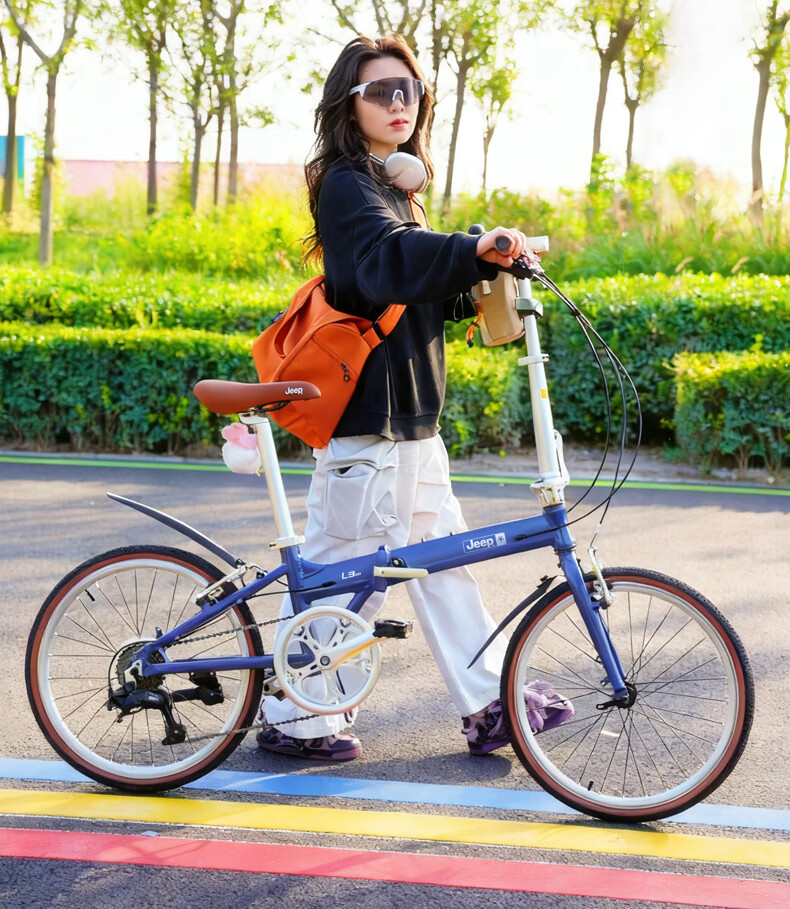 Jeep L300 Blue 20-inch Folding Parent-Child Bicycle for Kids 1