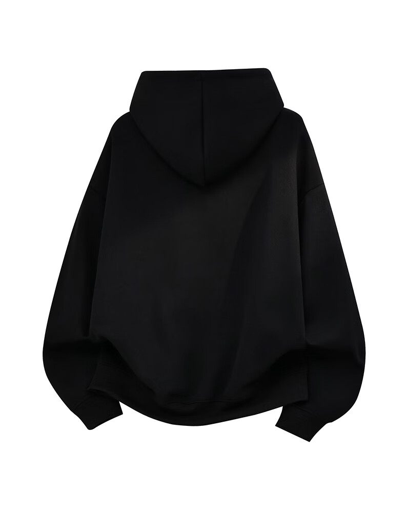 :CHOCOOLATE IT Heavyweight Hoodie Men Spring Autumn New American Style Casual Pullover Black XL 7