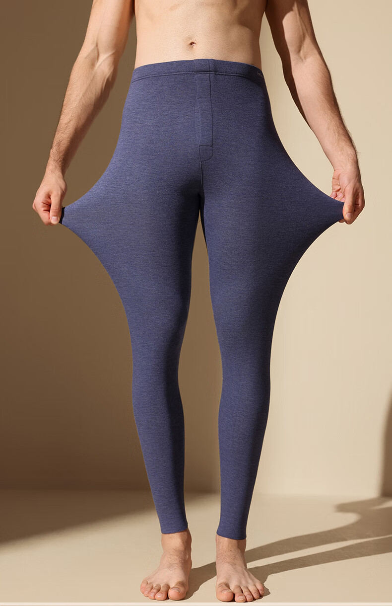MiiOW Authentic Cashmere Thermal Pants Men Silk Heated Thickened Autumn Winter Cotton Wool Base Layer Pants 5