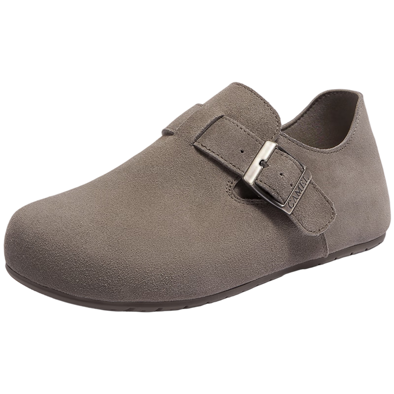 CAMEL Full Coverage 2nd Generation Birkenstock Style Comfortable Deep Mouth Shoes L26S700003 Gray (Upgraded Full Coverage) Size 35