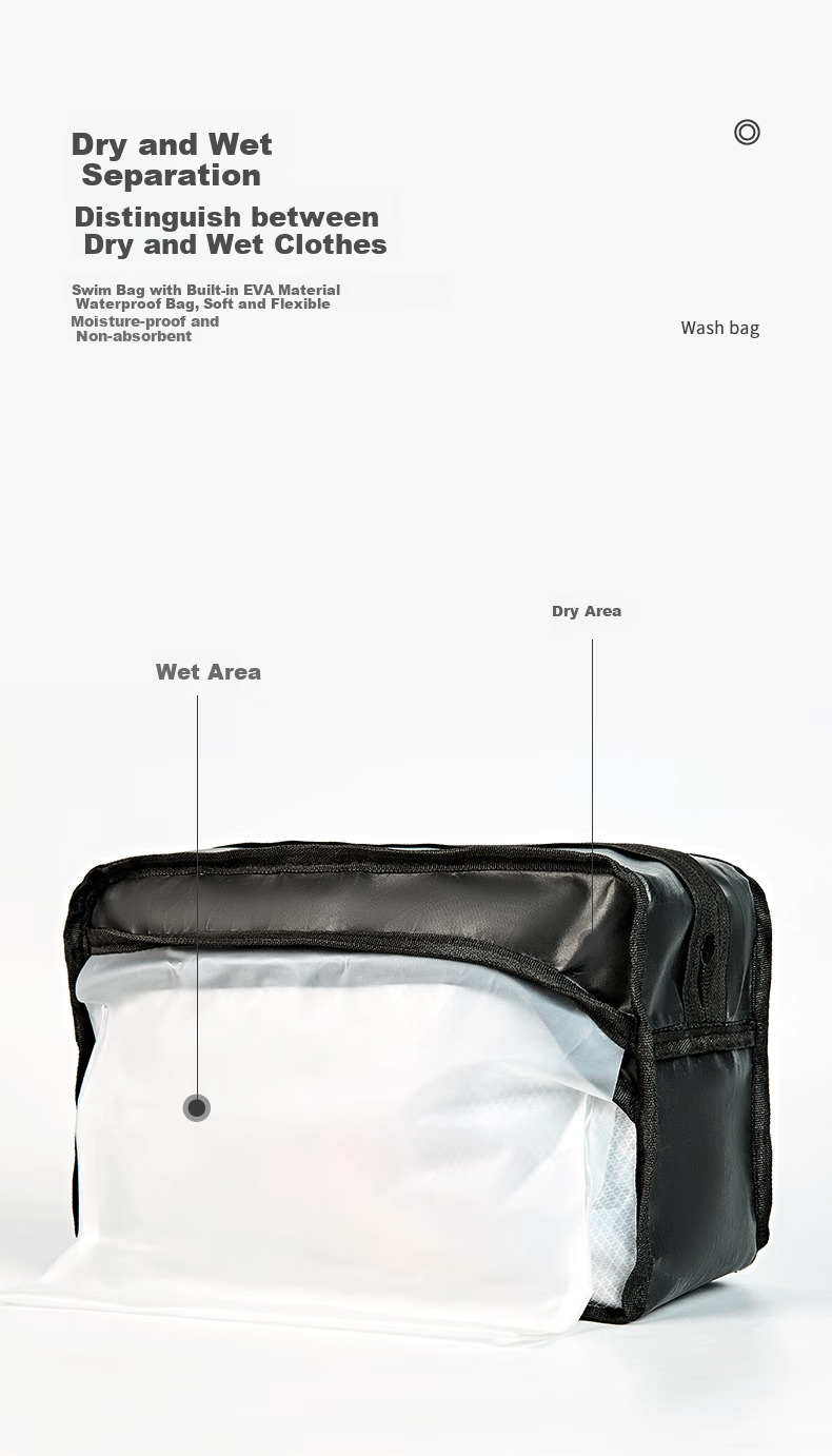 361° Swimming Bag for Men And Women, Adult Dry-Wet Separation Waterproof Bag, Sports Fitness Handbag, Swimwear Storage Bag, Equipment 3