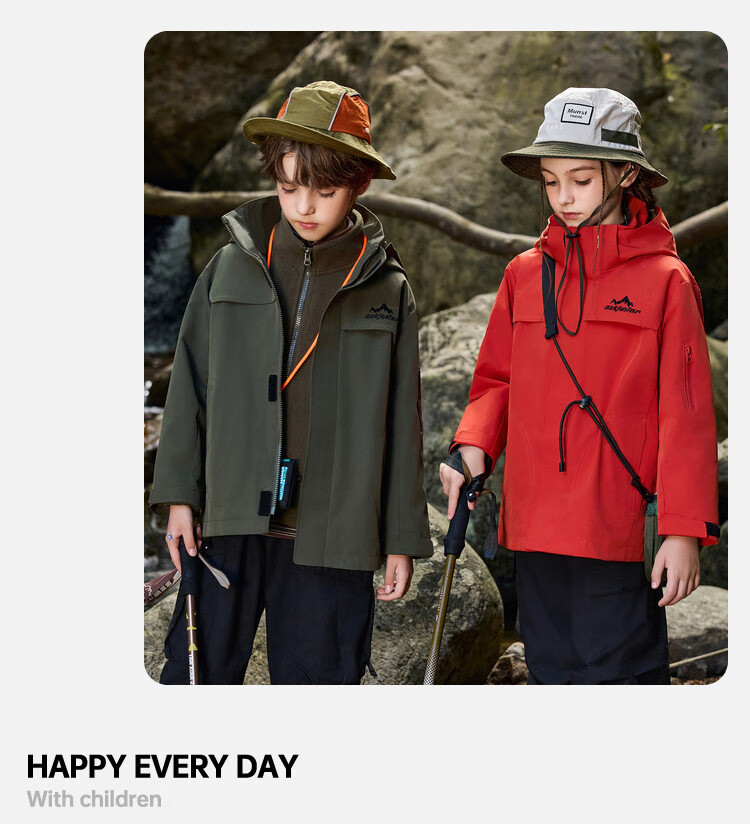 ASK JUNIOR Kids Long Sleeve Jacket Unisex Autumn Windproof Outdoor Running Sports Hiking Coat 21