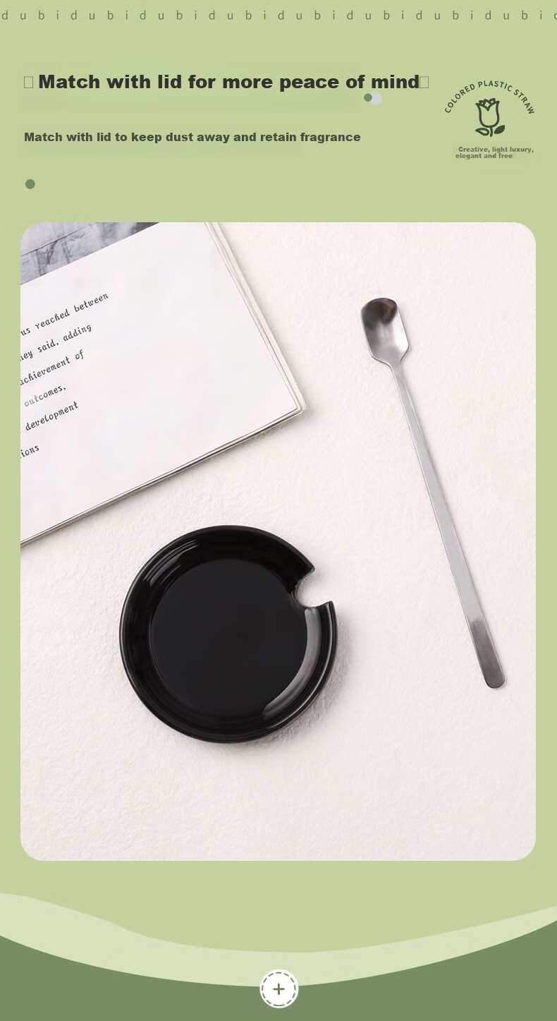BJ Mug, Coffee Cup, Milk Cup, Breakfast Cup with Spoon And Lid, Large Capacity Water Bottle for Men And Women, 420ML 5