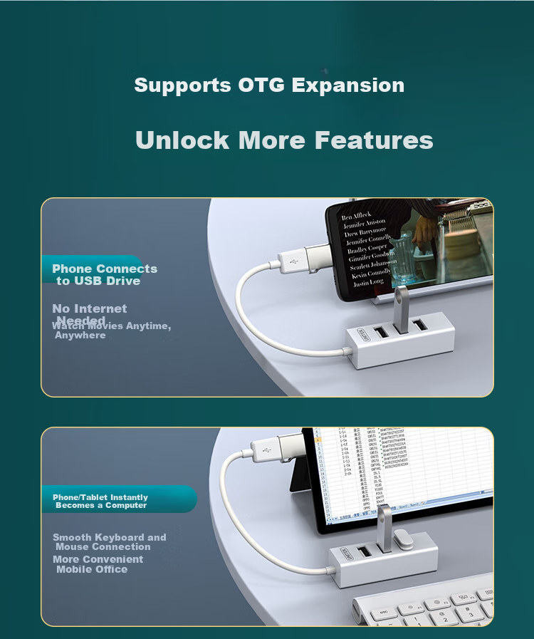 UNITEK USB 3.0 Hub, 4-Port Expansion Dock with Type-C Power Port, for Laptops And Desktop Computers, One-To Adapter for Keyboard, Mouse, USB Drive, 0.3 Meters 9