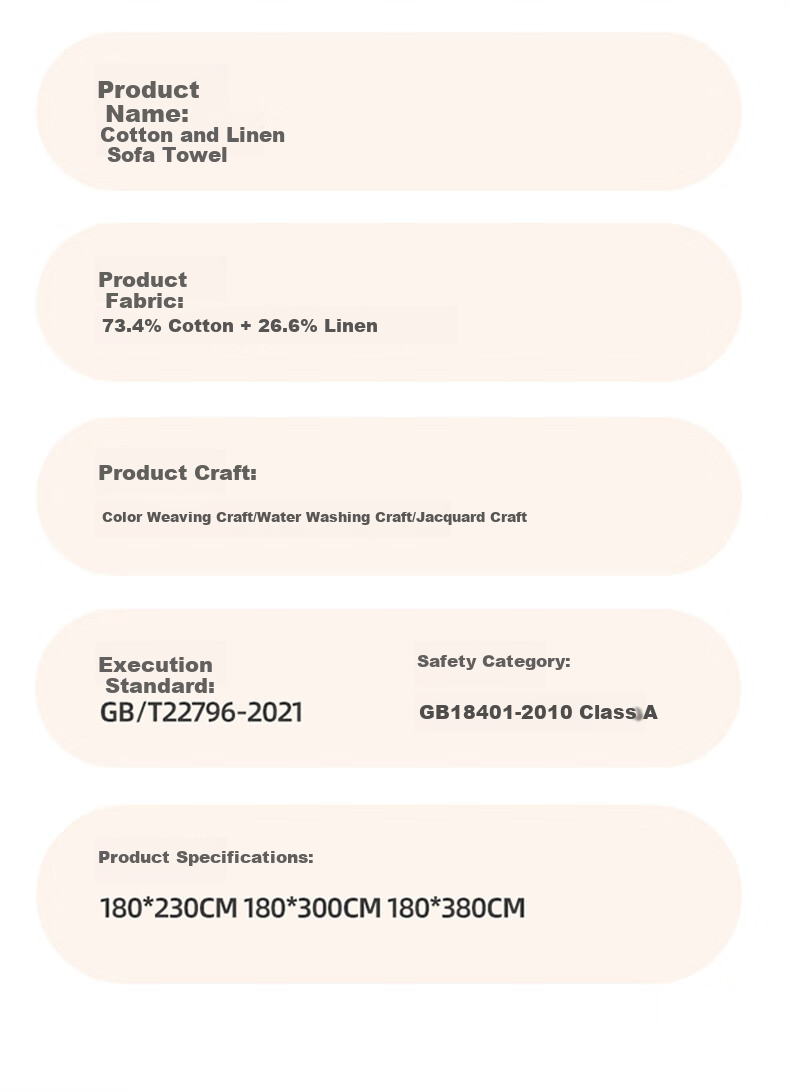 Wuyinliangpin Class A Maternity Cotton Linen Sofa Cover, Linen Sofa Slipcover, All-Inclusive Non-Slip Throw, Lily of The Valley Song, 180*380cm 16