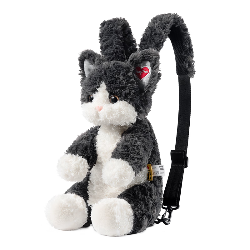 Babycare & BCT Electric Plush Backpack Realistic German Cat Doll Repeating Toy Children's Birthday Gift Single/Double Shoulder