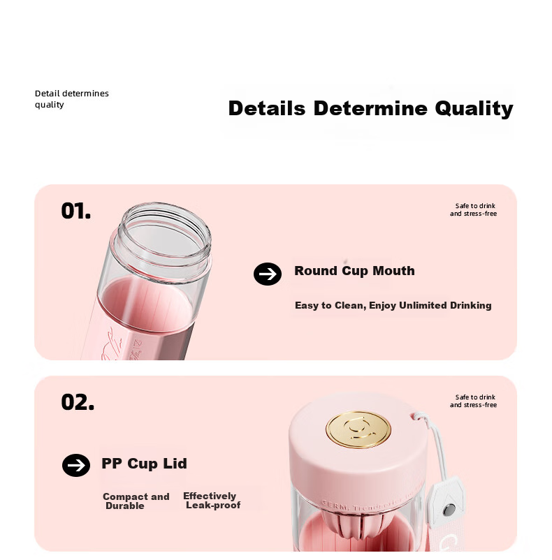 Germ Coca-Cola Tea Separation Glass Cup, High-Value Floral Tea Cup for Women, Car Cup Holder, 550ML, Sparkling Purple 13