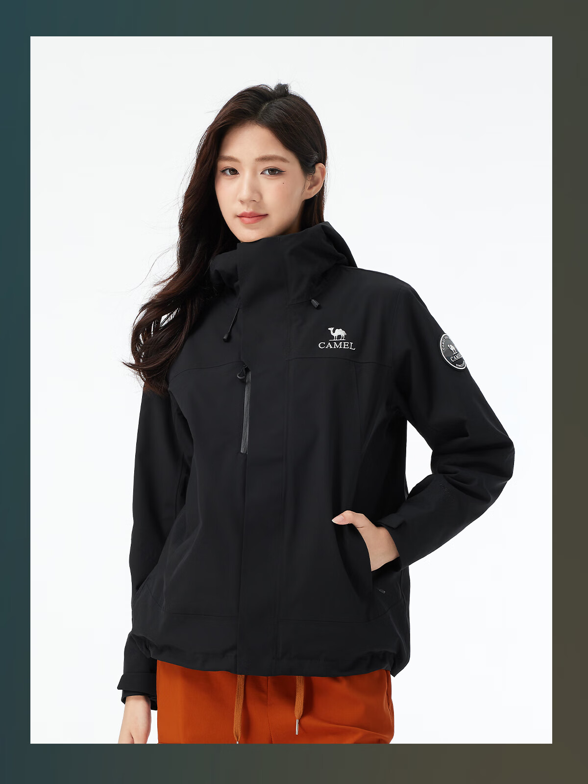 CAMEL Dilireba Style Women's Winter Warm Goose Down Liner Casual Jacket 42