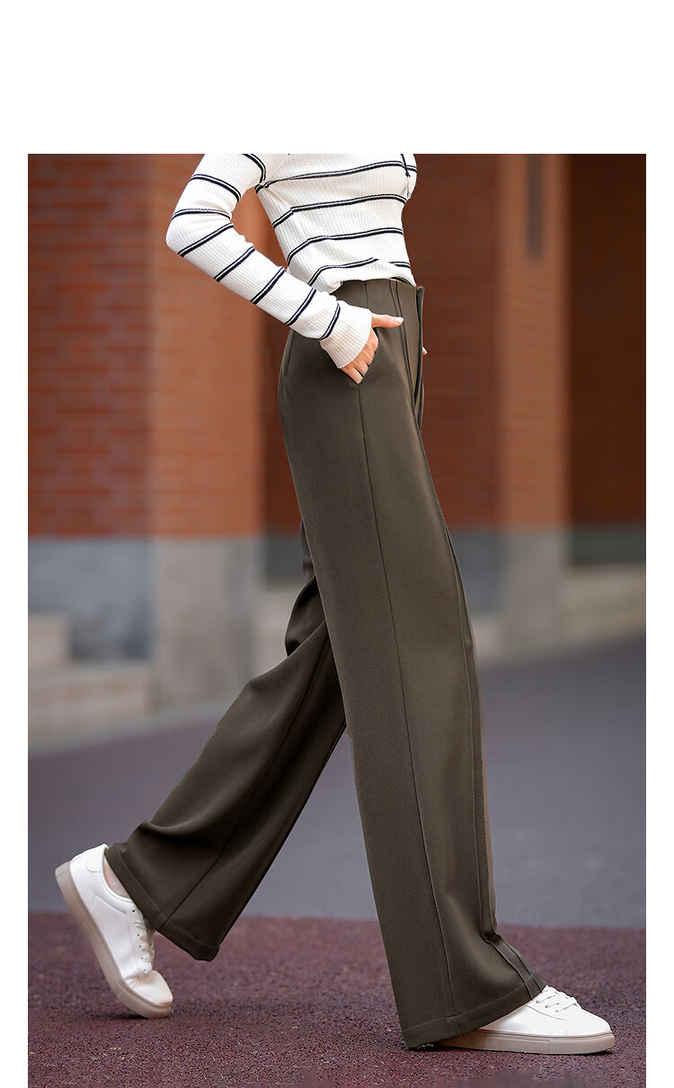 Dme [Wu Gan Liyou] Autumn Urban-Style Three-Dimensional Double-Lined Pencil Pants for Petite Women, Casual Trousers 1
