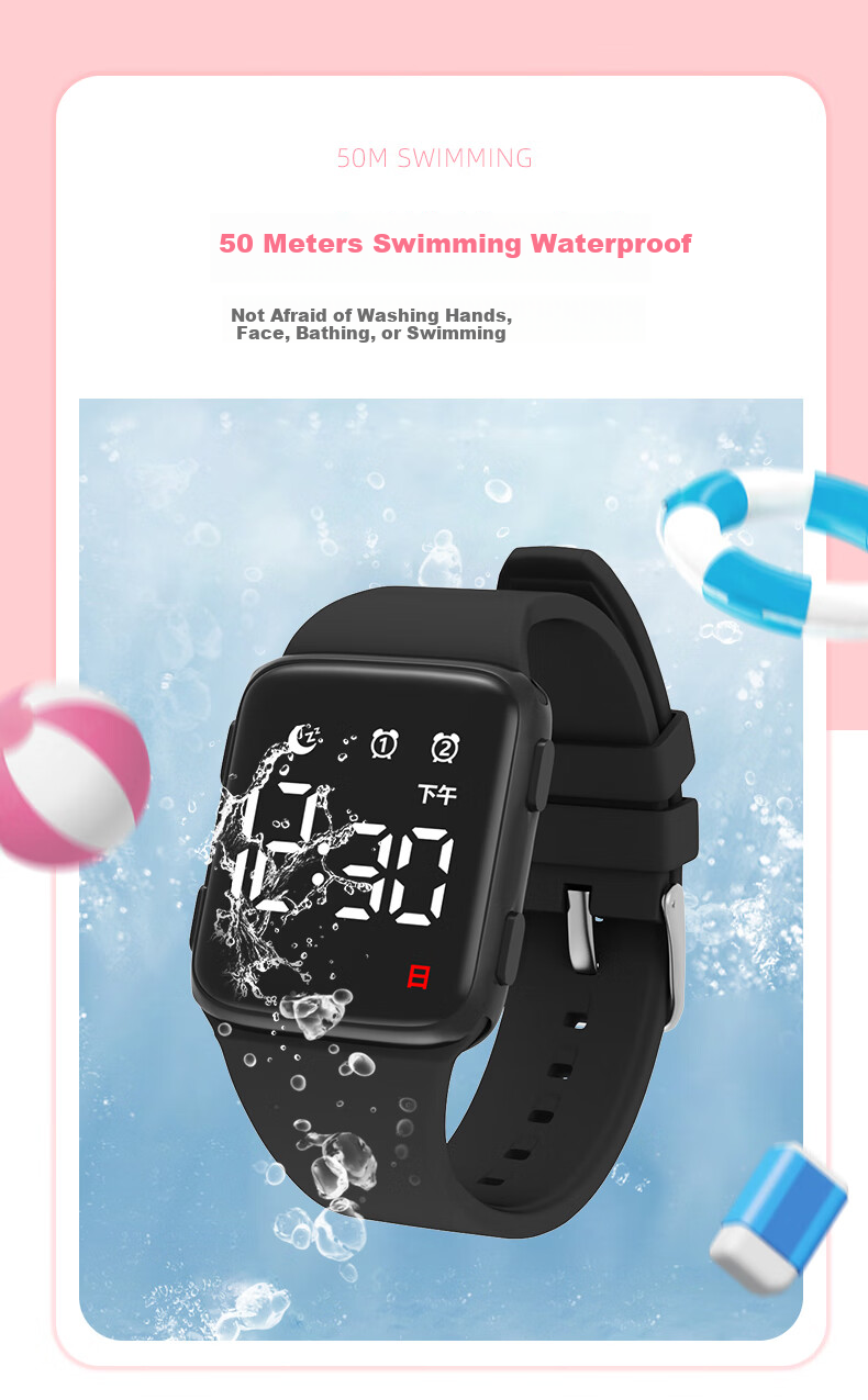 GEORGCOUNT Unisex Teenage Waterproof Luminous 2025 New Sports Electronic Watch for Boys Children 7