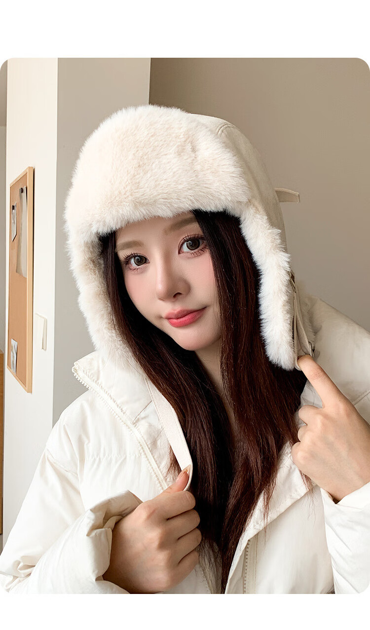 XUEXIMAN Women's Winter Retro Fashion Fleece Lined Outdoor Ear Protection Warm Bucket Hat 6