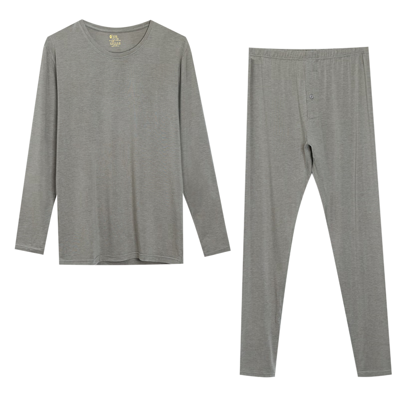 Hodo Home Modal Autumn Men’s Thermal Underwear Set Camellia Moisturizing 7A Antibacterial Base Layer