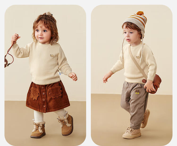 Minibala Girls Baby Half Turtleneck Soft Sweater Base Shirt Skin-friendly Warm Sweet 2025 Winter 6