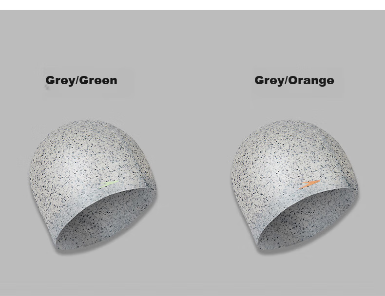 Speedo Comfortable Hair Protection Silicone Swim Cap for Women, Eco-Friendly Soft Fit, Gray-Gree 3