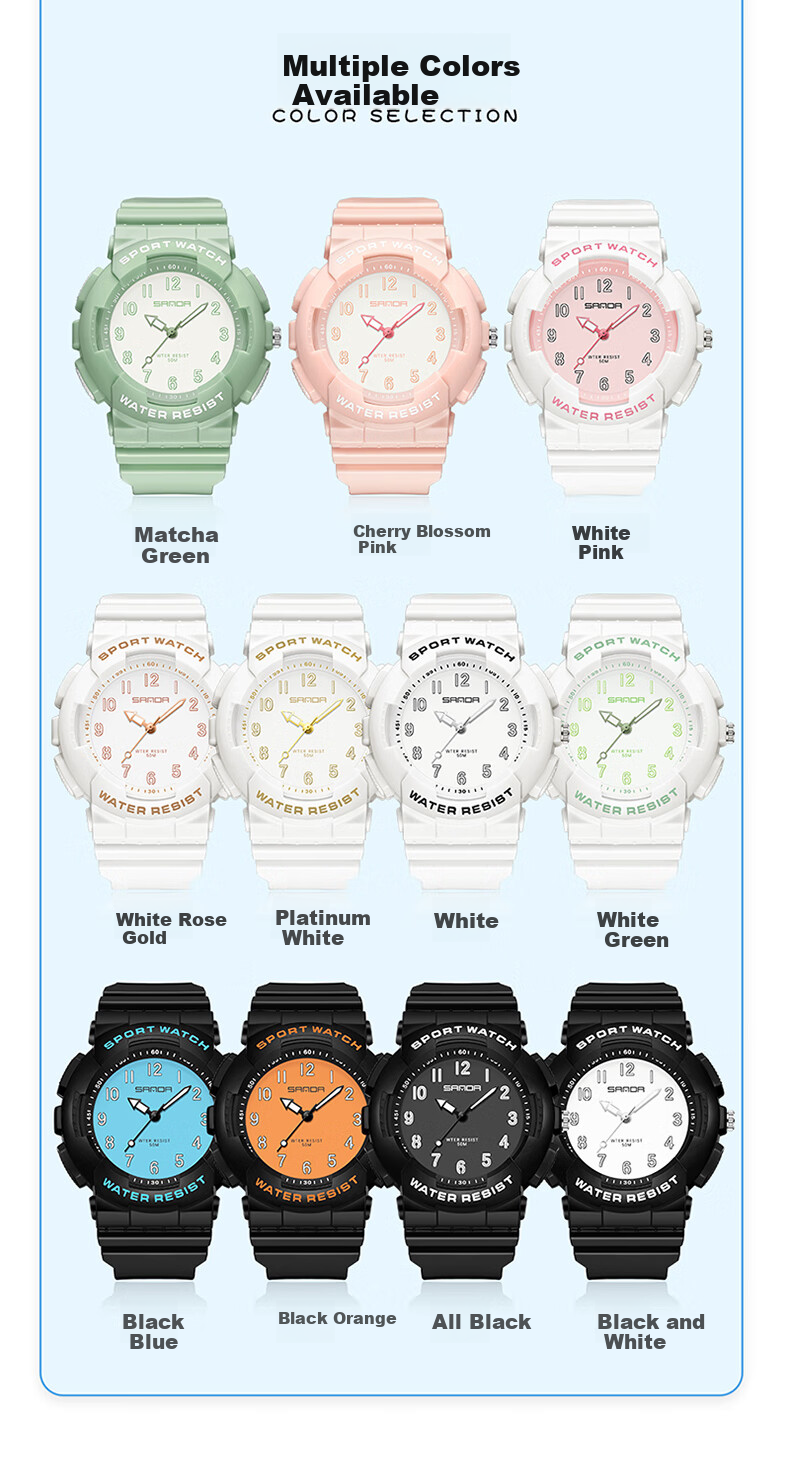 GEORGCOUNT Watch for Men And Women, Youth 2025 New Model, Silent Exam-Specific Waterproof Quartz Watch for Middle And High School Students 6