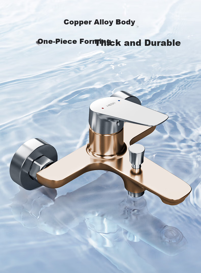 HEGII Shower Head, Copper Alloy, Compact Size, Detachable Handheld High-Pressure Spray Head, Model HMF931-21 9
