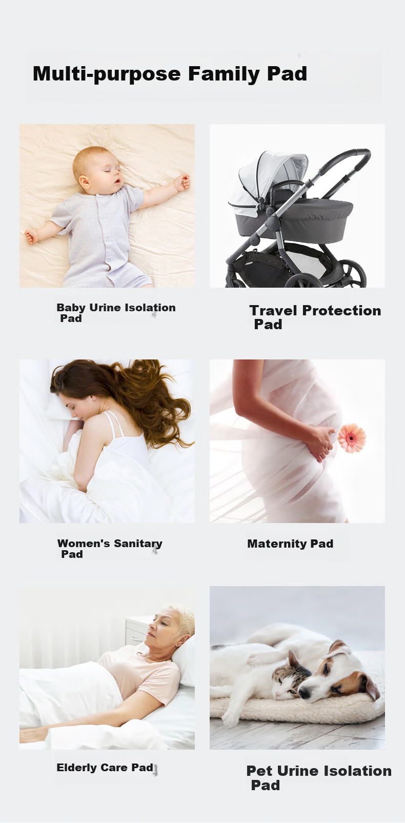 Beiboshi Babybox Disposable Diaper Changing Pad, 35*45cm, Baby Care Mat, Waterproof, Breathable, Absorbent, 100 Pieces, Size M 15