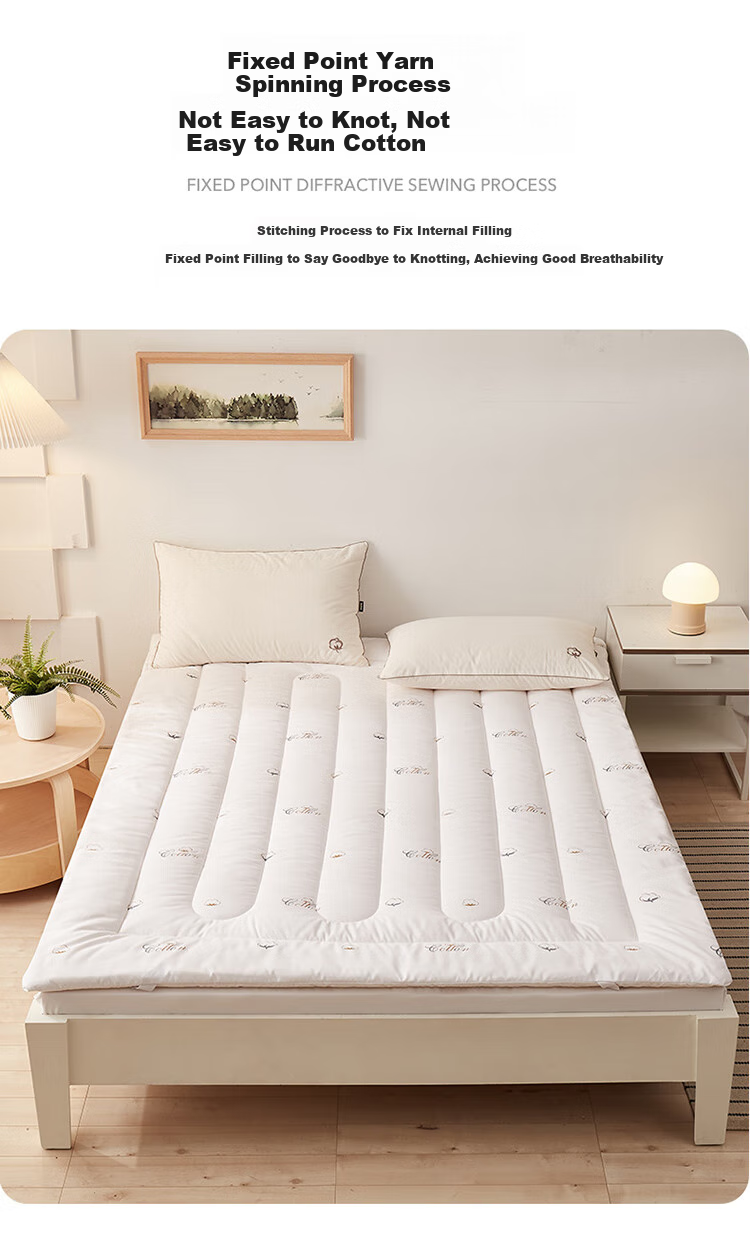 Dohia Home Textiles Mattress Pad, 100% Xinjiang Cotton Mattress Topper, Student Dormitory Mattress, 0.9 Bed 90*195cm 9