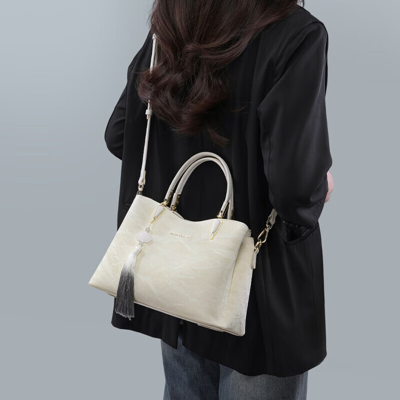 Aiqinghai Women's Handbag, Cowhide Crossbody And Tote Bag, Mom Bag, Light Luxury Birthday Mother's Day Gift, Practical Present for Mom