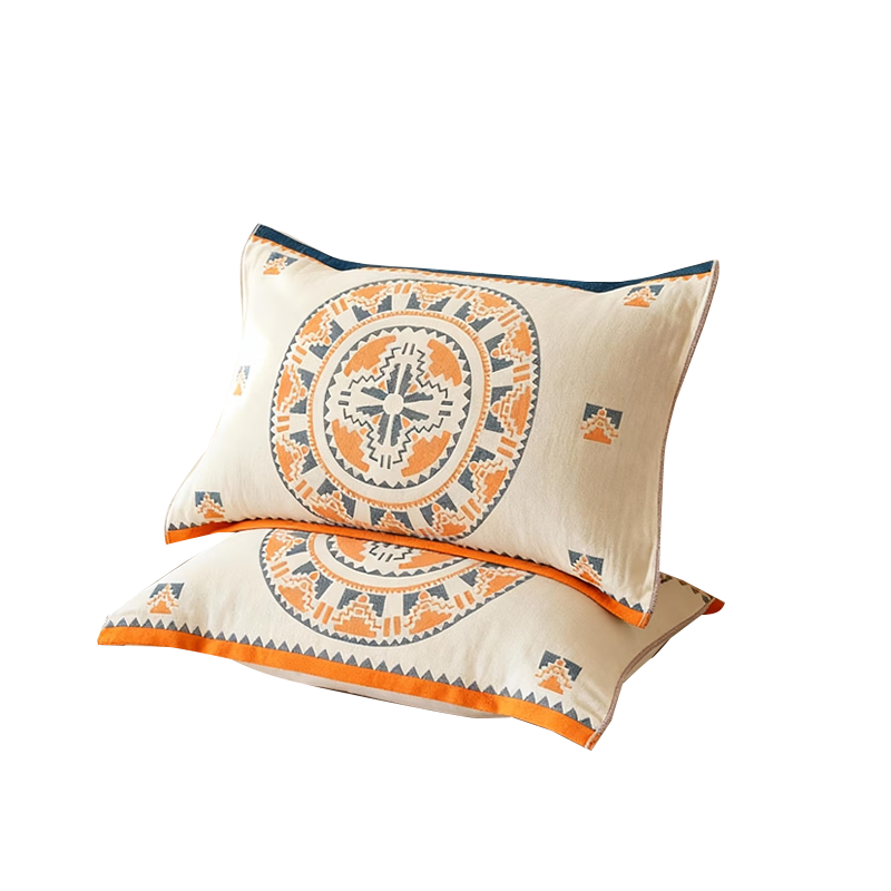 ZiiU Pillowcase Set of Two, 100% Pure Cotton Class A Oil-Proof And Sweat-Resistant Extra Large High-End Pillowcases, 52*78cm